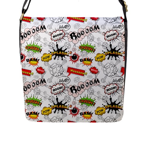 Pattern Seamless Texture Cartoon Flap Closure Messenger Bag (L) from ArtsNow.com Front