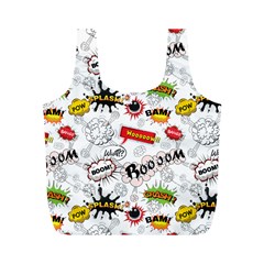 Pattern Seamless Texture Cartoon Full Print Recycle Bag (M) from ArtsNow.com Back