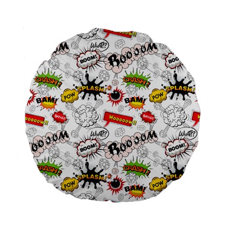 Pattern Seamless Texture Cartoon Standard 15  Premium Flano Round Cushions from ArtsNow.com Front