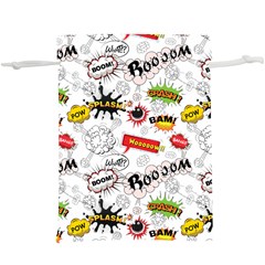 Pattern Seamless Texture Cartoon Lightweight Drawstring Pouch (XL) from ArtsNow.com Front