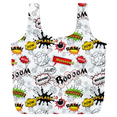 Pattern Seamless Texture Cartoon Full Print Recycle Bag (XXL) from ArtsNow.com Front