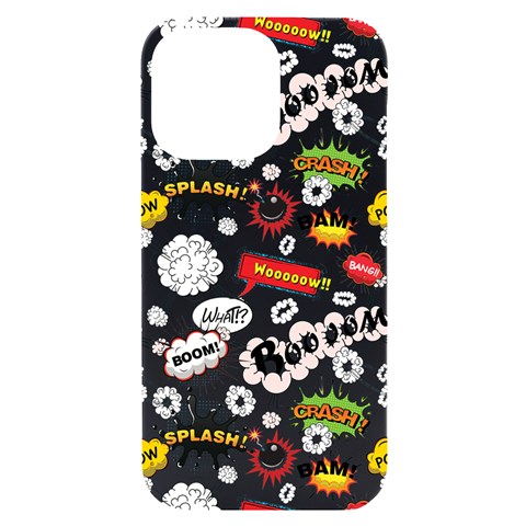 Pattern Seamless Texture Cartoon iPhone 14 Pro Max Black UV Print Case from ArtsNow.com Front