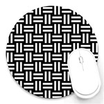 Frets Mosaic Pattern Geometric Round Mousepad