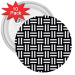 Frets Mosaic Pattern Geometric 3  Buttons (10 pack) 