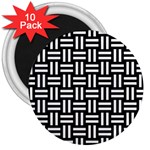 Frets Mosaic Pattern Geometric 3  Magnets (10 pack) 