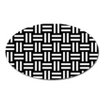 Frets Mosaic Pattern Geometric Oval Magnet