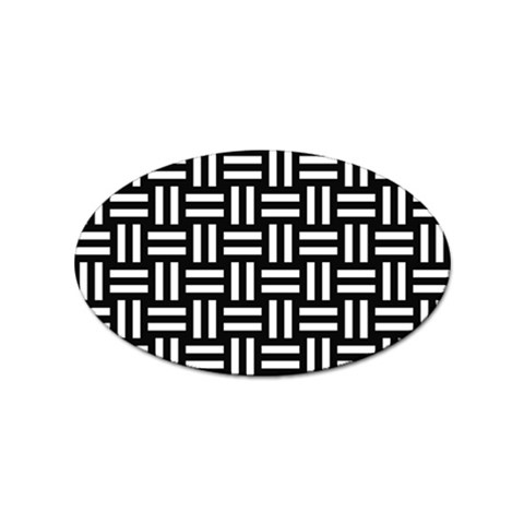 Frets Mosaic Pattern Geometric Sticker Oval (100 pack) from ArtsNow.com Front