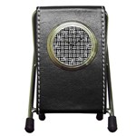 Frets Mosaic Pattern Geometric Pen Holder Desk Clock