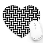 Frets Mosaic Pattern Geometric Heart Mousepad