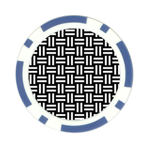 Frets Mosaic Pattern Geometric Poker Chip Card Guard from ArtsNow.com Front