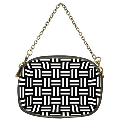 Frets Mosaic Pattern Geometric Chain Purse (One Side) from ArtsNow.com Front