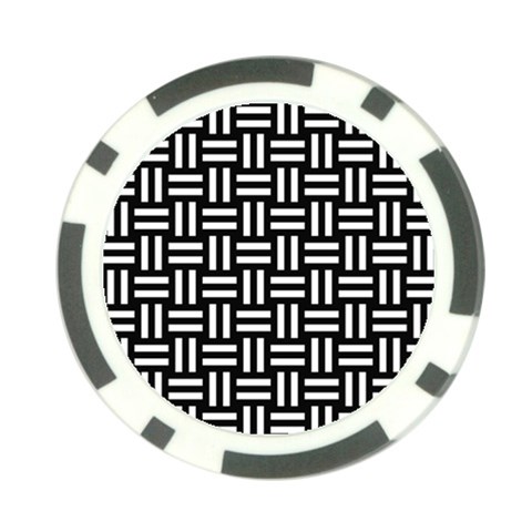 Frets Mosaic Pattern Geometric Poker Chip Card Guard (10 pack) from ArtsNow.com Front