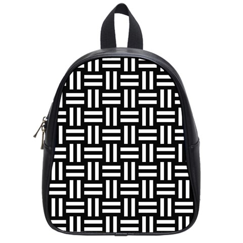 Frets Mosaic Pattern Geometric School Bag (Small) from ArtsNow.com Front