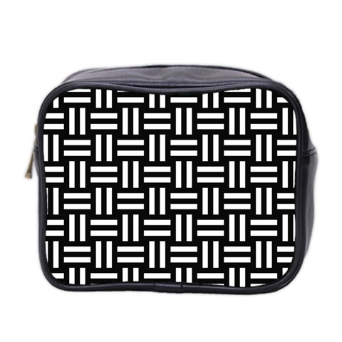 Frets Mosaic Pattern Geometric Mini Toiletries Bag (Two Sides) from ArtsNow.com Front