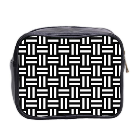 Frets Mosaic Pattern Geometric Mini Toiletries Bag (Two Sides) from ArtsNow.com Back