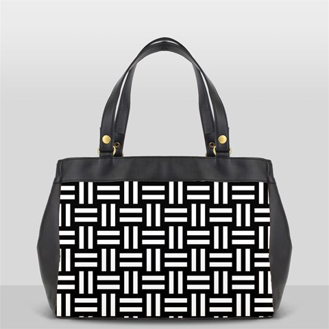 Frets Mosaic Pattern Geometric Oversize Office Handbag from ArtsNow.com Front