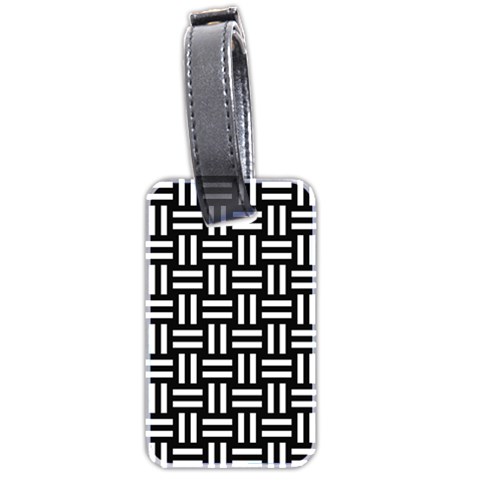 Frets Mosaic Pattern Geometric Luggage Tag (two sides) from ArtsNow.com Front