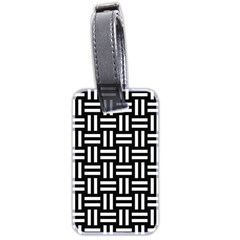 Frets Mosaic Pattern Geometric Luggage Tag (two sides) from ArtsNow.com Back