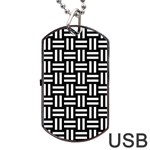 Frets Mosaic Pattern Geometric Dog Tag USB Flash (One Side)