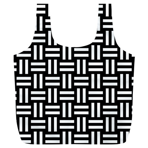 Frets Mosaic Pattern Geometric Full Print Recycle Bag (XL) from ArtsNow.com Front