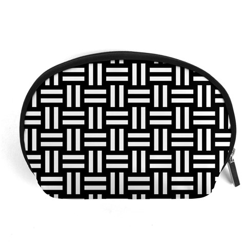 Frets Mosaic Pattern Geometric Accessory Pouch (Large) from ArtsNow.com Front