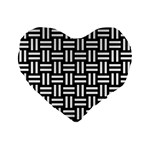 Frets Mosaic Pattern Geometric Standard 16  Premium Flano Heart Shape Cushions