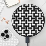 Frets Mosaic Pattern Geometric Wireless Fast Charger(Black)