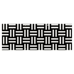 Frets Mosaic Pattern Geometric Banner and Sign 8  x 3 