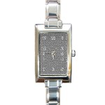 Marble Cracked Pattern Surface Rectangle Italian Charm Watch