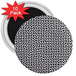 Marble Cracked Pattern Surface 3  Magnets (10 pack) 