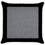 Marble Cracked Pattern Surface Throw Pillow Case (Black)