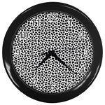 Marble Cracked Pattern Surface Wall Clock (Black)