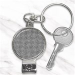 Marble Cracked Pattern Surface Nail Clippers Key Chain