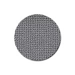 Marble Cracked Pattern Surface Rubber Coaster (Round)