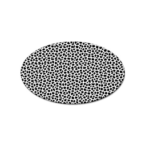 Marble Cracked Pattern Surface Sticker Oval (10 pack) from ArtsNow.com Front