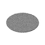 Marble Cracked Pattern Surface Sticker Oval (10 pack)