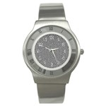 Marble Cracked Pattern Surface Stainless Steel Watch