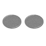 Marble Cracked Pattern Surface Cufflinks (Oval)