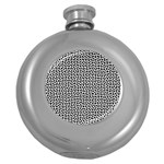 Marble Cracked Pattern Surface Round Hip Flask (5 oz)