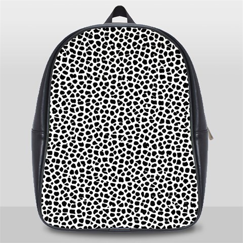 Marble Cracked Pattern Surface School Bag (Large) from ArtsNow.com Front