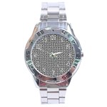 Marble Cracked Pattern Surface Stainless Steel Analogue Watch