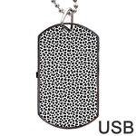 Marble Cracked Pattern Surface Dog Tag USB Flash (One Side)