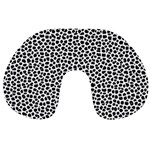 Marble Cracked Pattern Surface Travel Neck Pillow