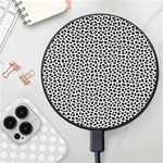 Marble Cracked Pattern Surface Wireless Fast Charger(Black)