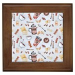 Coffee Mania Caffeine Framed Tile