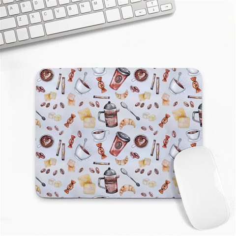 Coffee Mania Caffeine Small Mousepad from ArtsNow.com Front