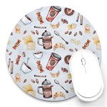 Coffee Mania Caffeine Round Mousepad