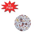 Coffee Mania Caffeine 1  Mini Buttons (10 pack) 