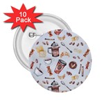 Coffee Mania Caffeine 2.25  Buttons (10 pack) 