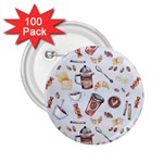 Coffee Mania Caffeine 2.25  Buttons (100 pack) 